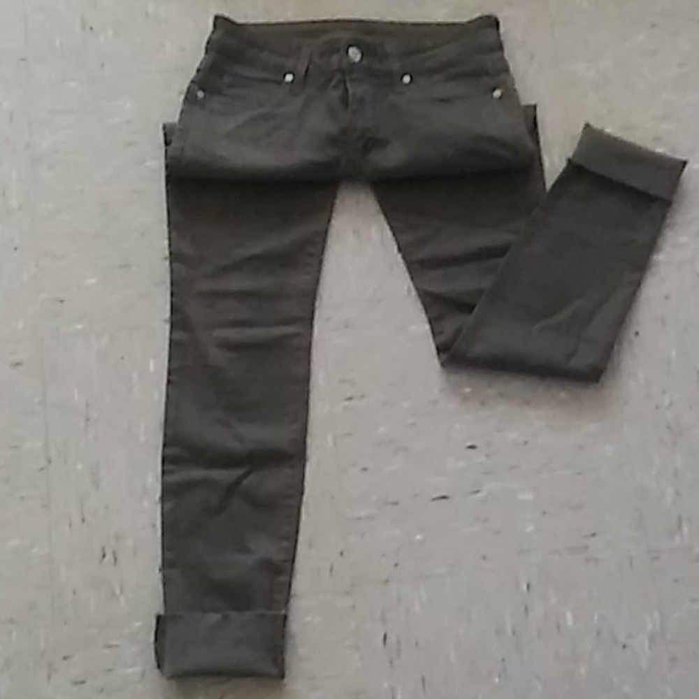 Army Green Tight Skinny Jeans